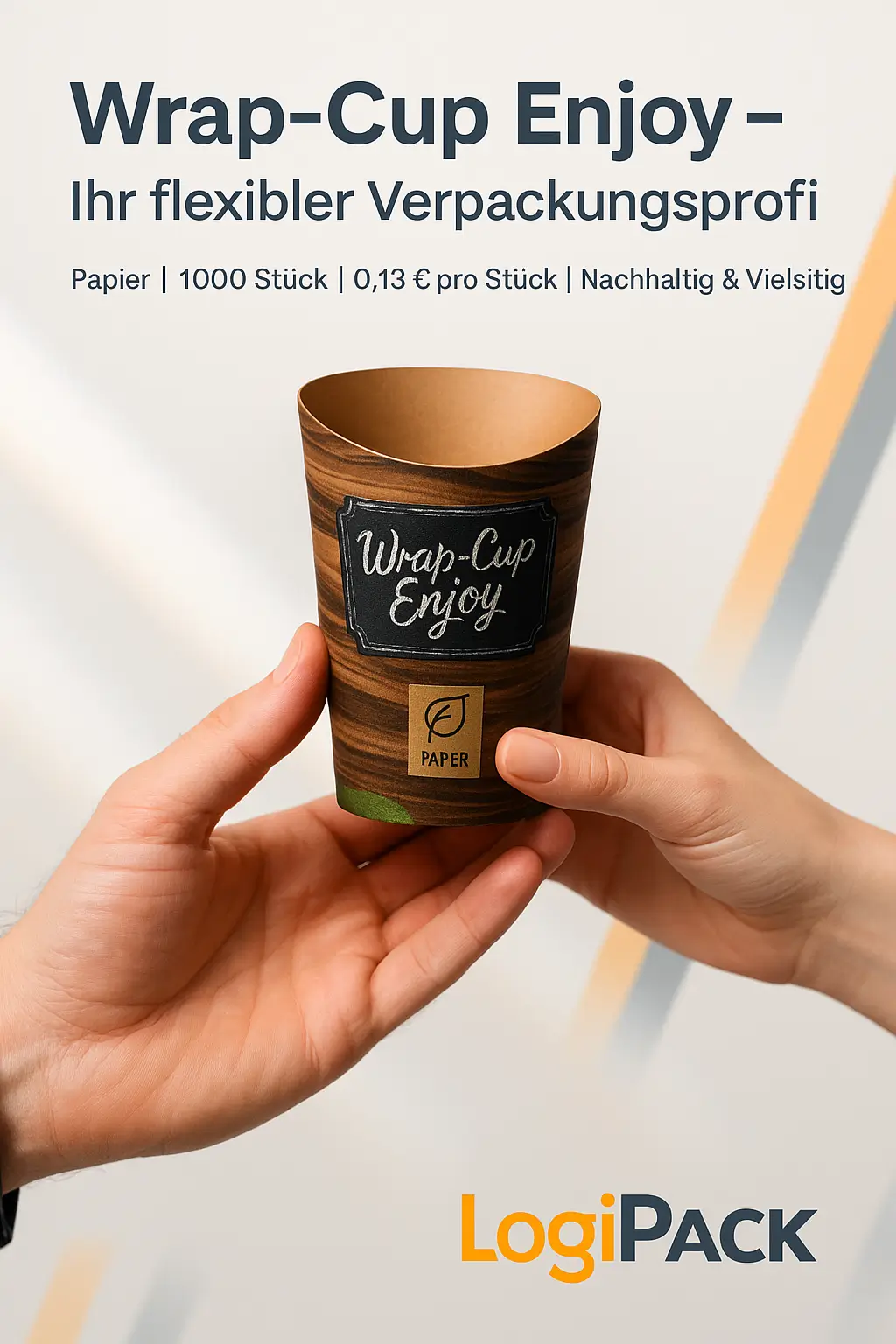 AI generated food packaging post in German